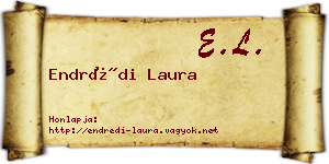 Endrédi Laura névjegykártya