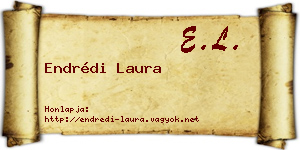 Endrédi Laura névjegykártya